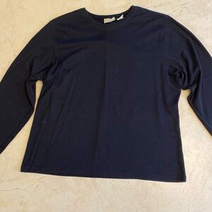 Black L.L. Bean Long-Sleeve Crew Tee